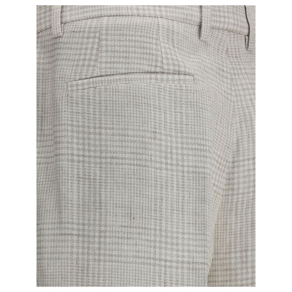 Brunello Cucinelli Check pattern linen Pants