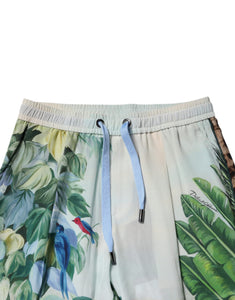 Dolce & Gabbana Multicolor Tropical Jogger Sweatpants Pants