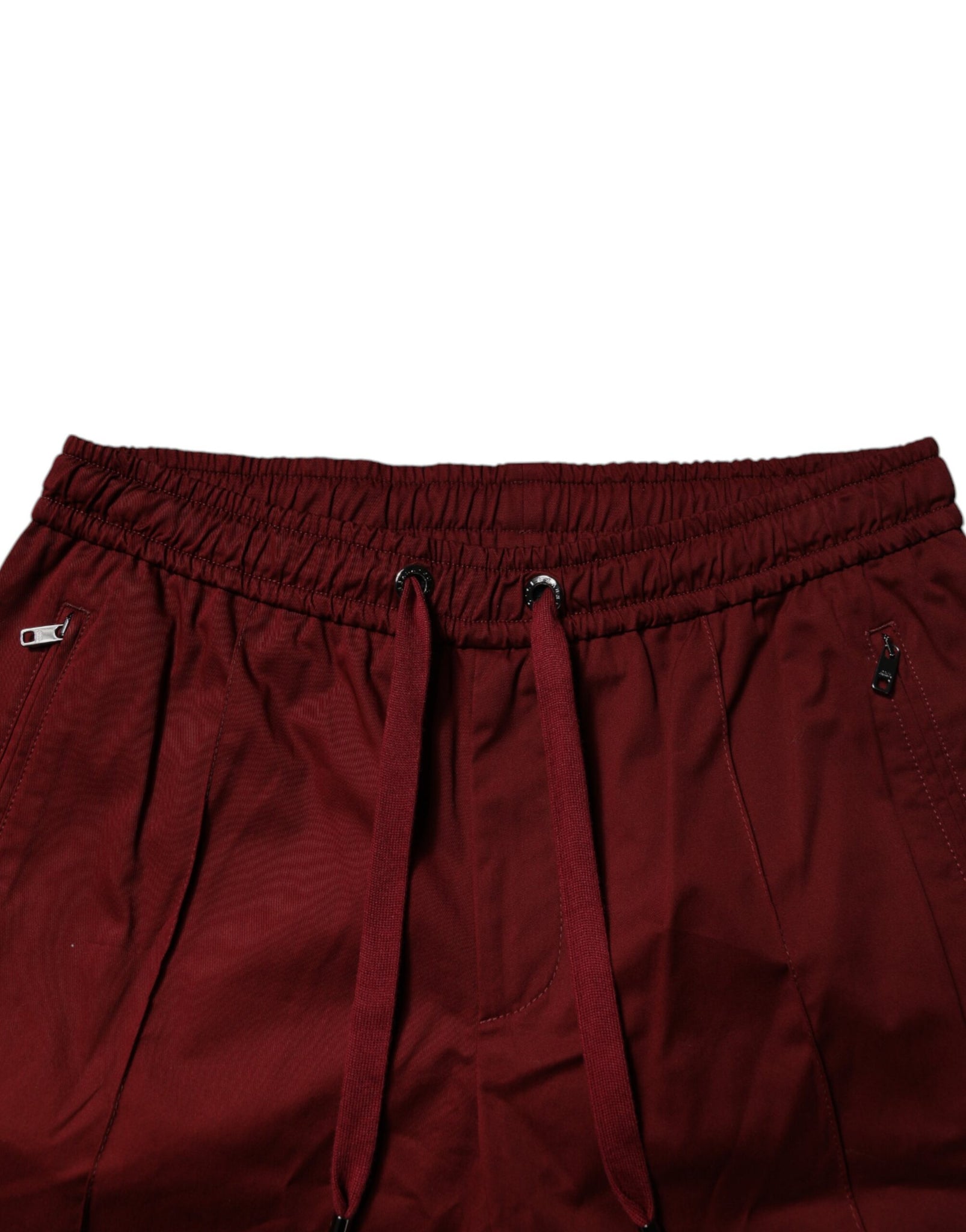 Dolce & Gabbana Bordeaux Cotton Men Jogger Sweatpants Pants