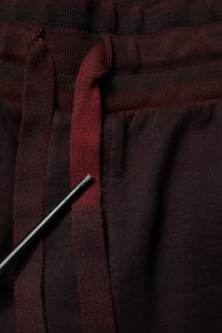 Dolce & Gabbana Bordeaux Cotton Bermuda Sweatshorts Shorts