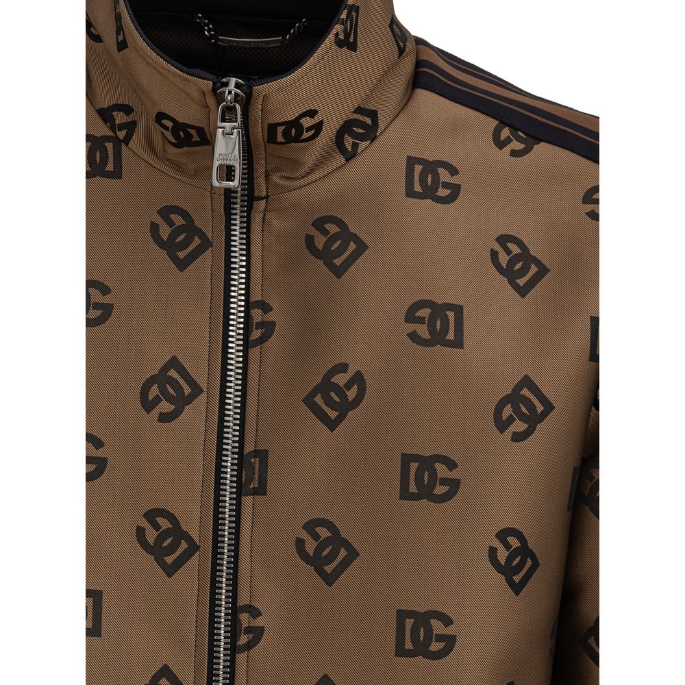 Dolce & Gabbana Brown Polyester Jacket