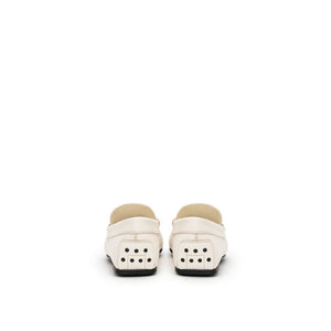 Tod's White Leather Loafer
