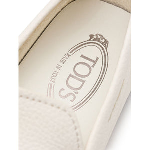 Tod's White Leather Loafer